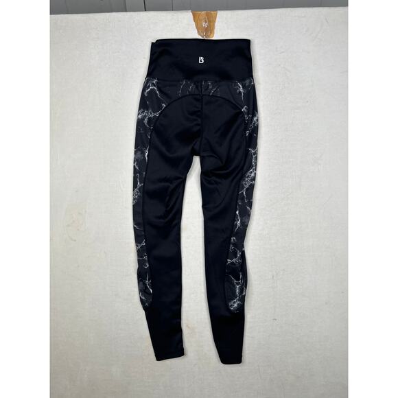 Buffbunny Collection Onyx Black Marble Mila High Rise Leggings women's Small - Picture 6 of 6